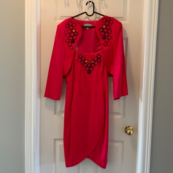 Zakura Vintage Strapless Dress with Bolero Jacket - Picture 1 of 11